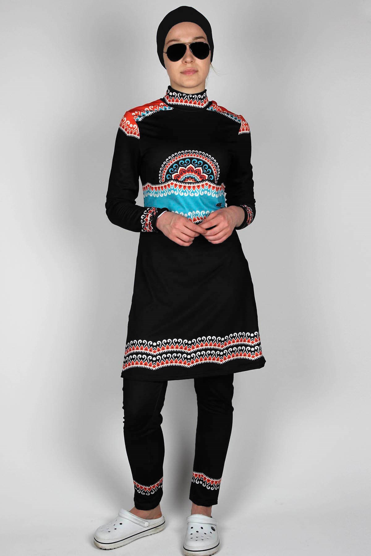 Haşema Otantik Serisi, Sealife Likralı Tam Kapalı Mayo