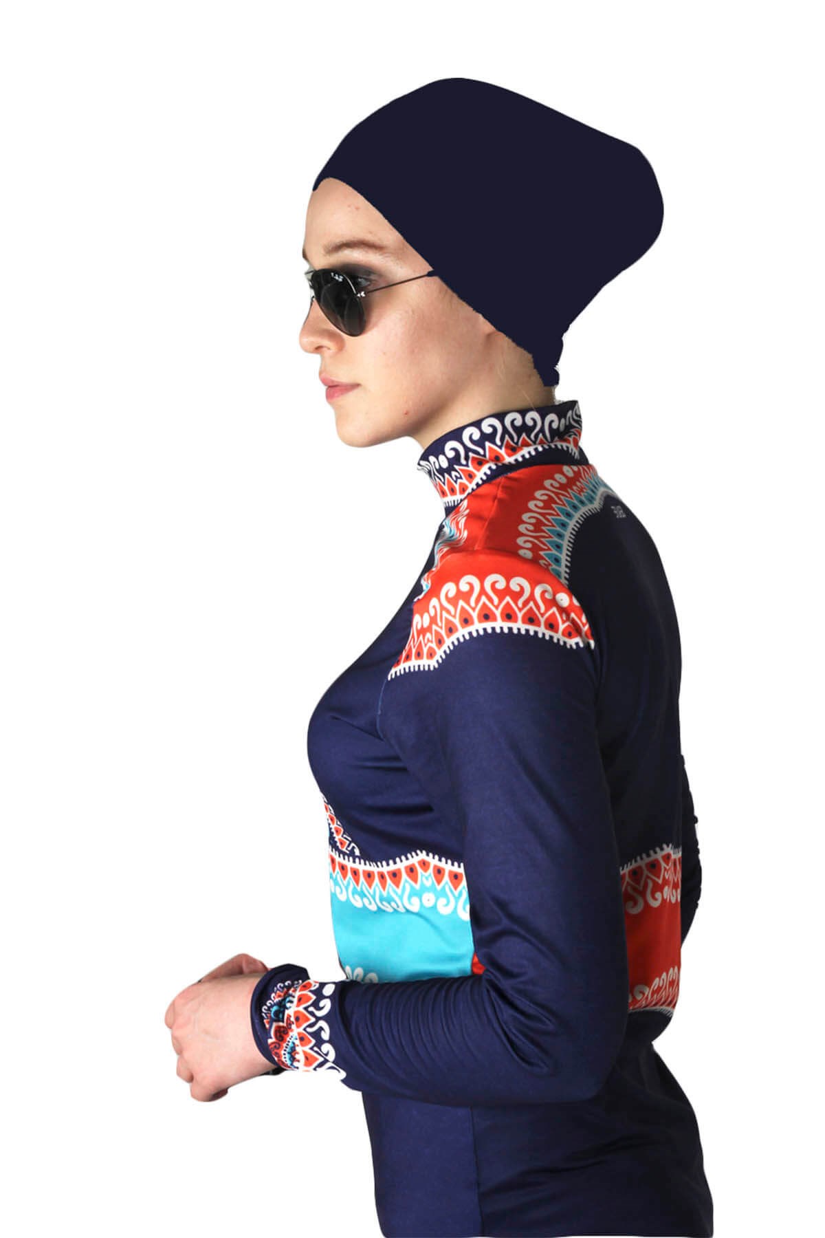 Haşema Otantik Serisi, Tesettür Mayo, Sealife Tam Kapalı Mayo LS1003