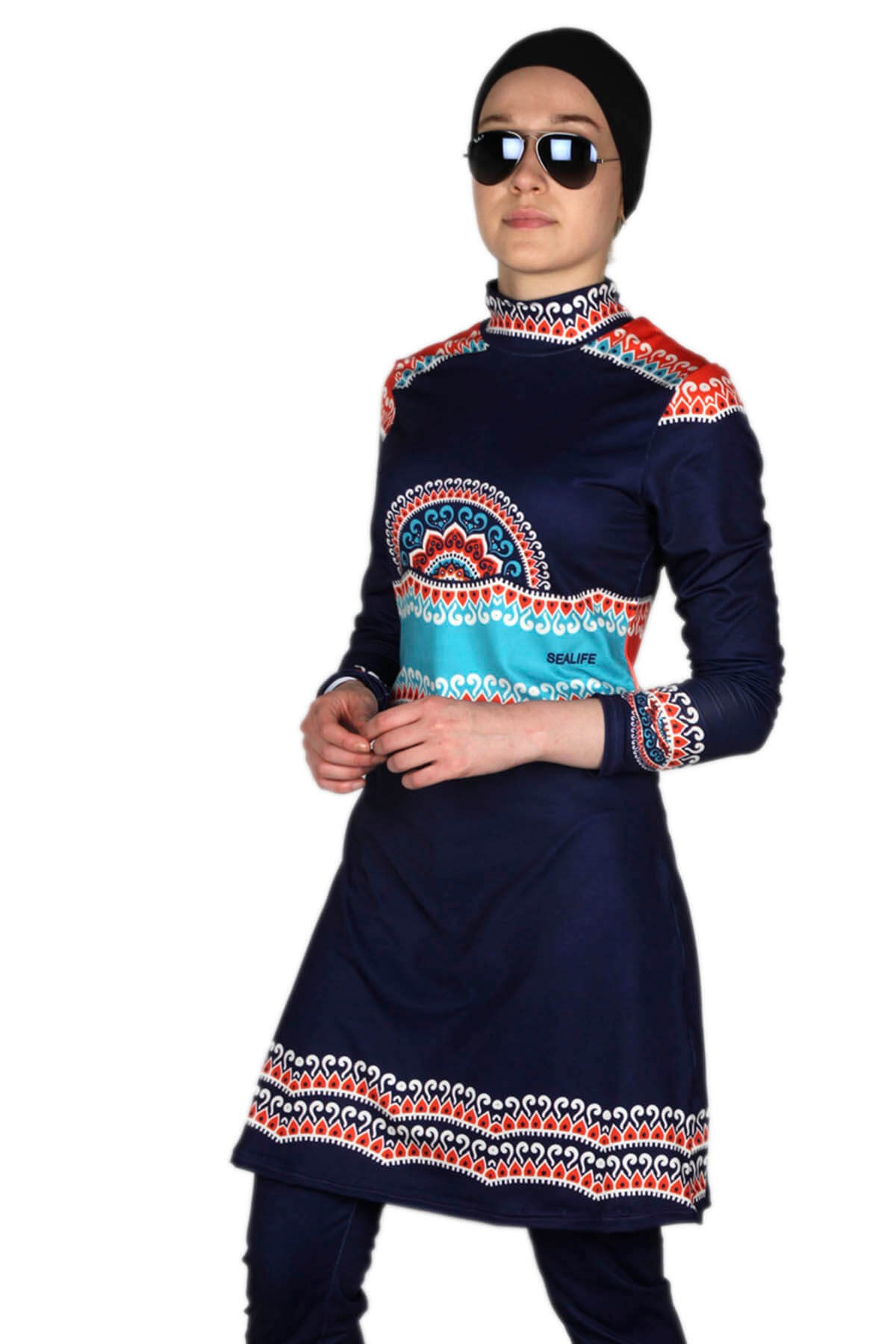 Tesettür Mayo, Sealife Tam Kapalı Mayo LS1003