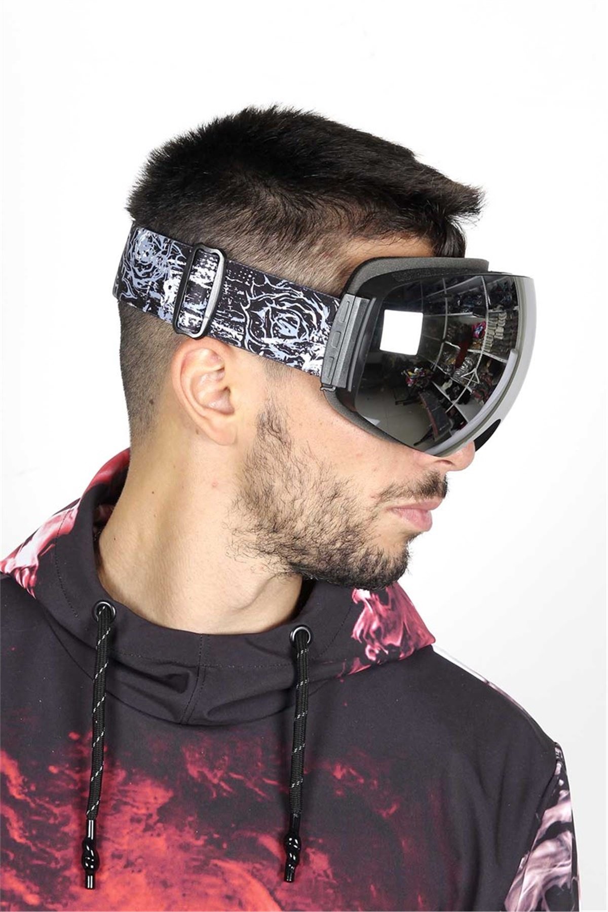 Havalandırmalı Snowboard ve Kayak Gözlüğü Siyah SSG102