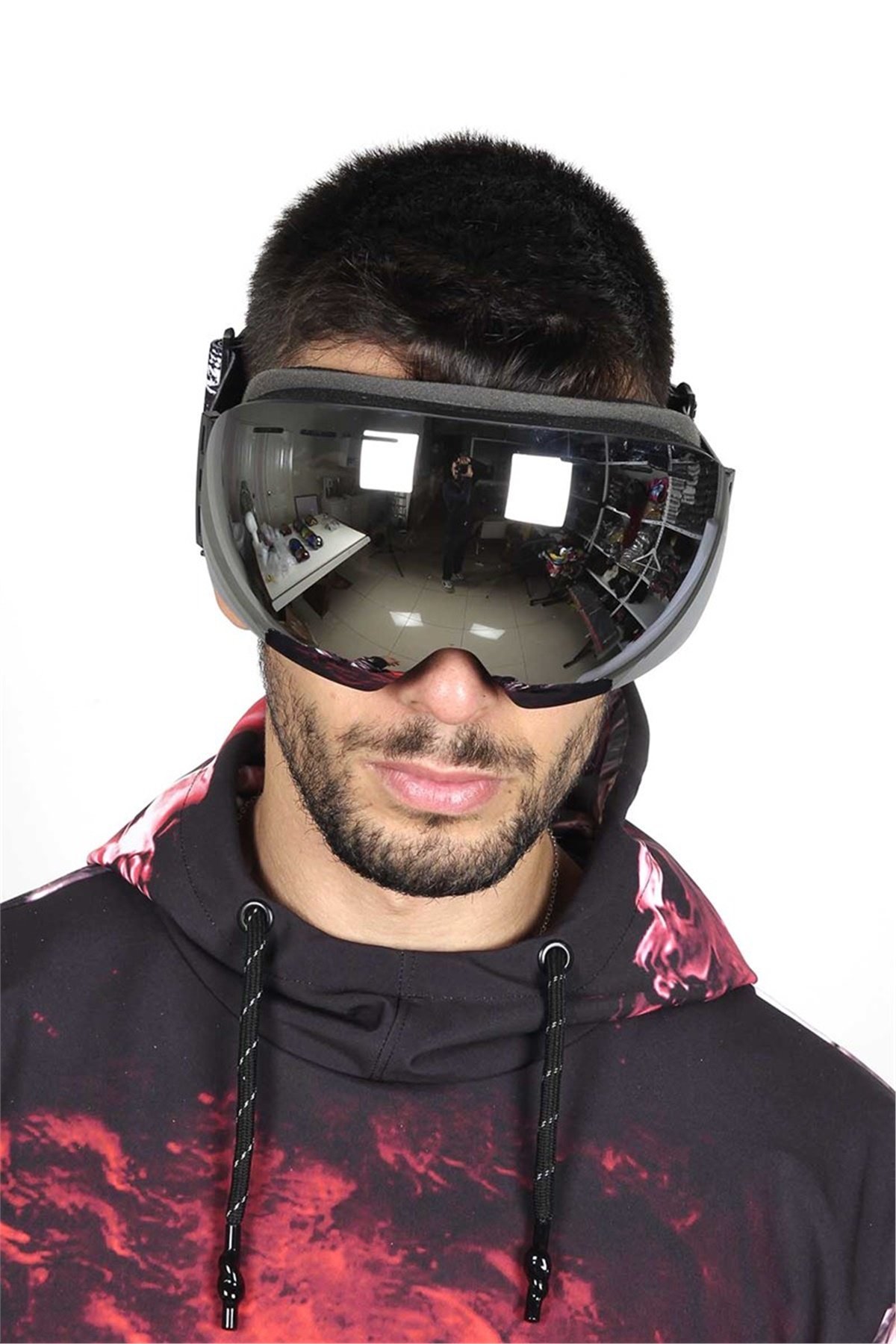 Havalandırmalı Snowboard ve Kayak Gözlüğü Siyah SSG102