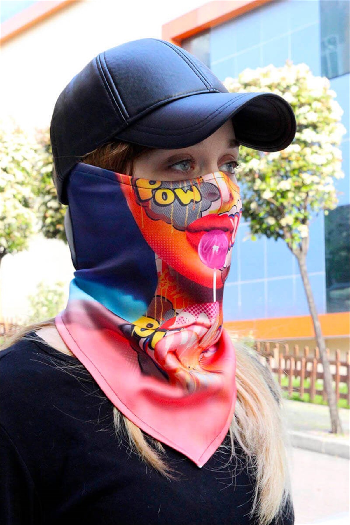 Her Ortamda Takılabilen Pow Lollipop Bayan Yüz Maskesi Snowsea 2073