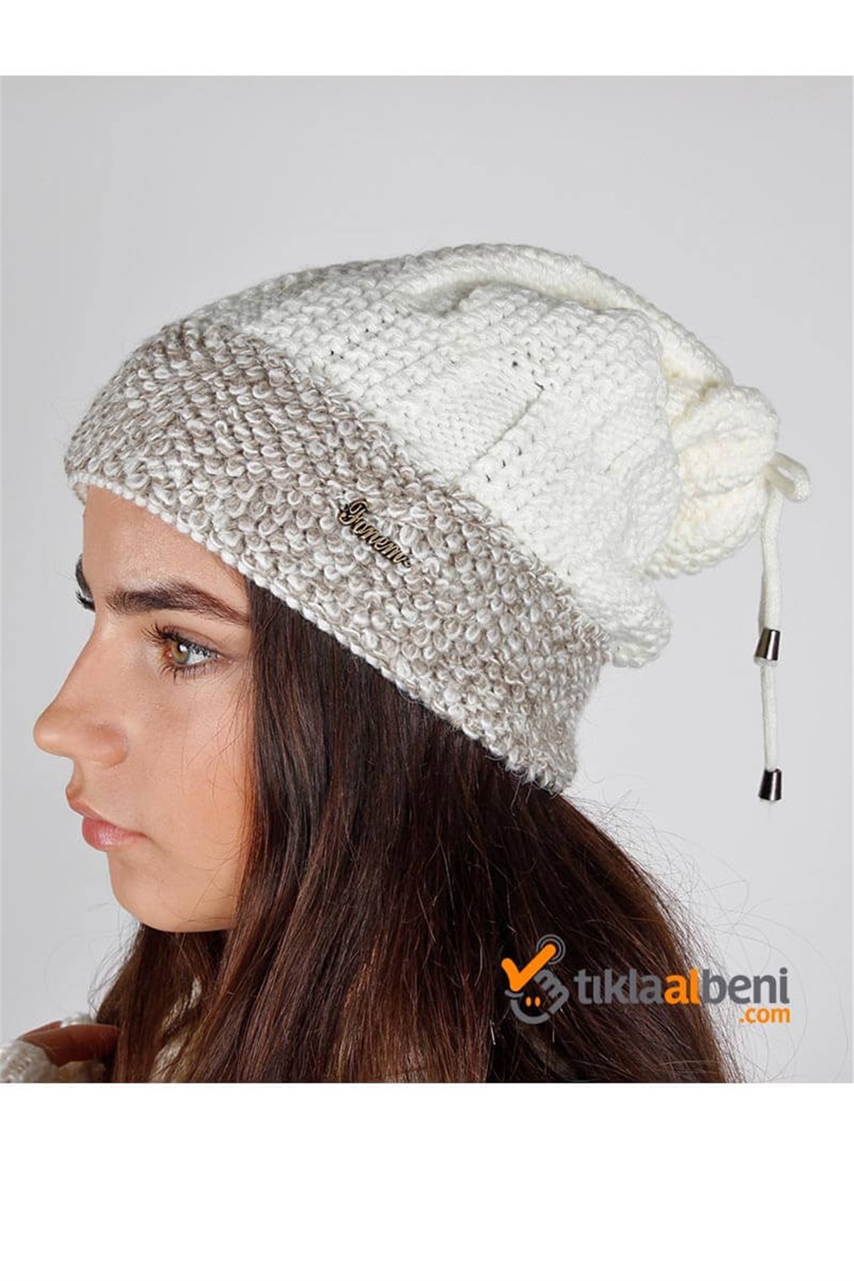 İstanbul 607 Üçlü Bayan Atkı Seti Ekru