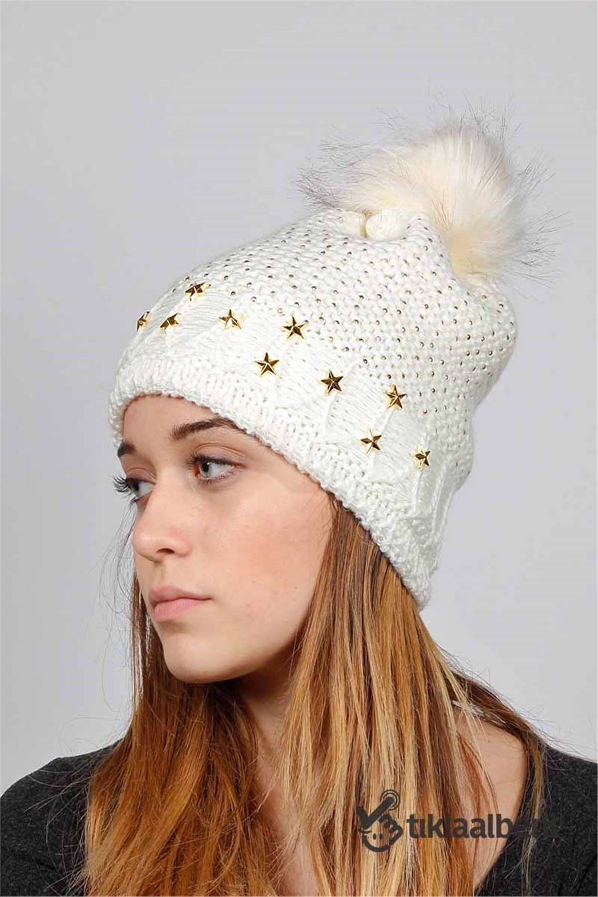 Altın yıldız Bere 12509 Ekru