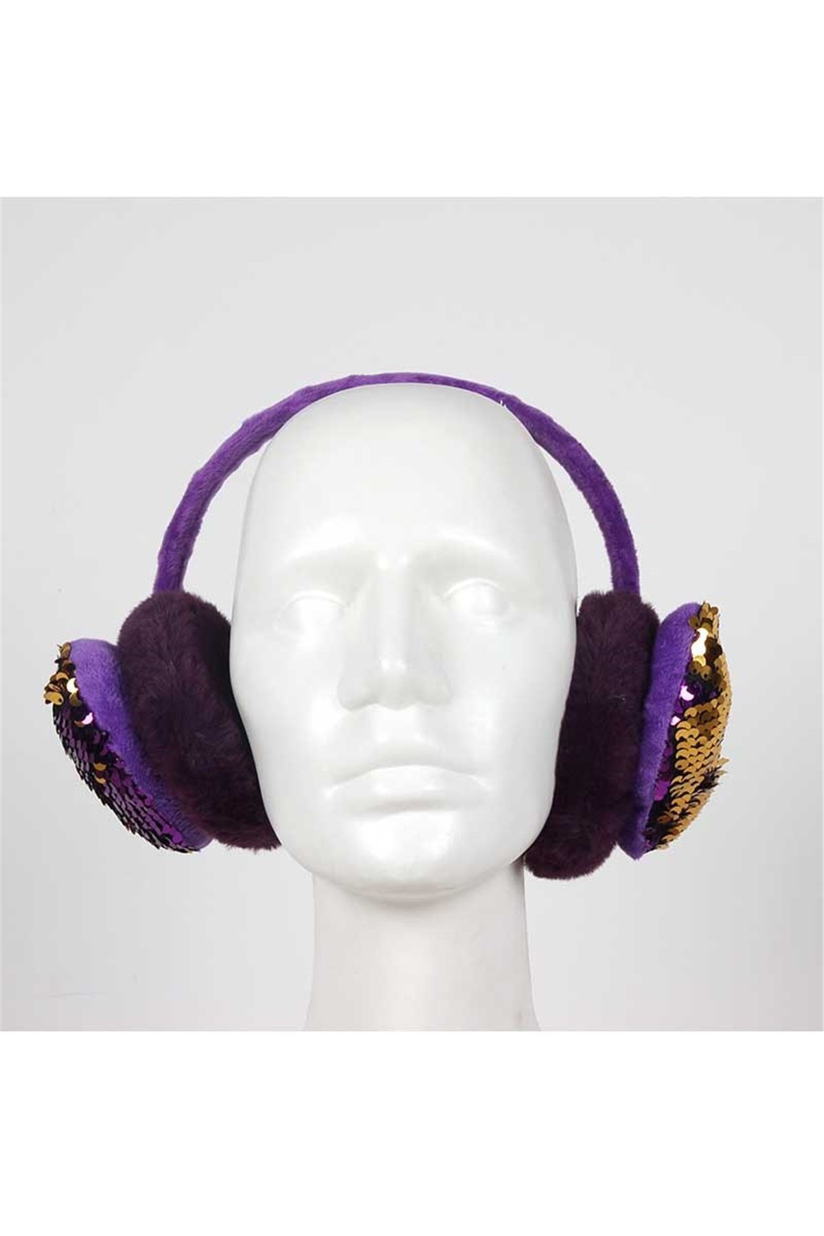 Kalpli Kışlık Kulaklık, Kız Çocuk Kışlık Kulaklık CK5062 - Mor