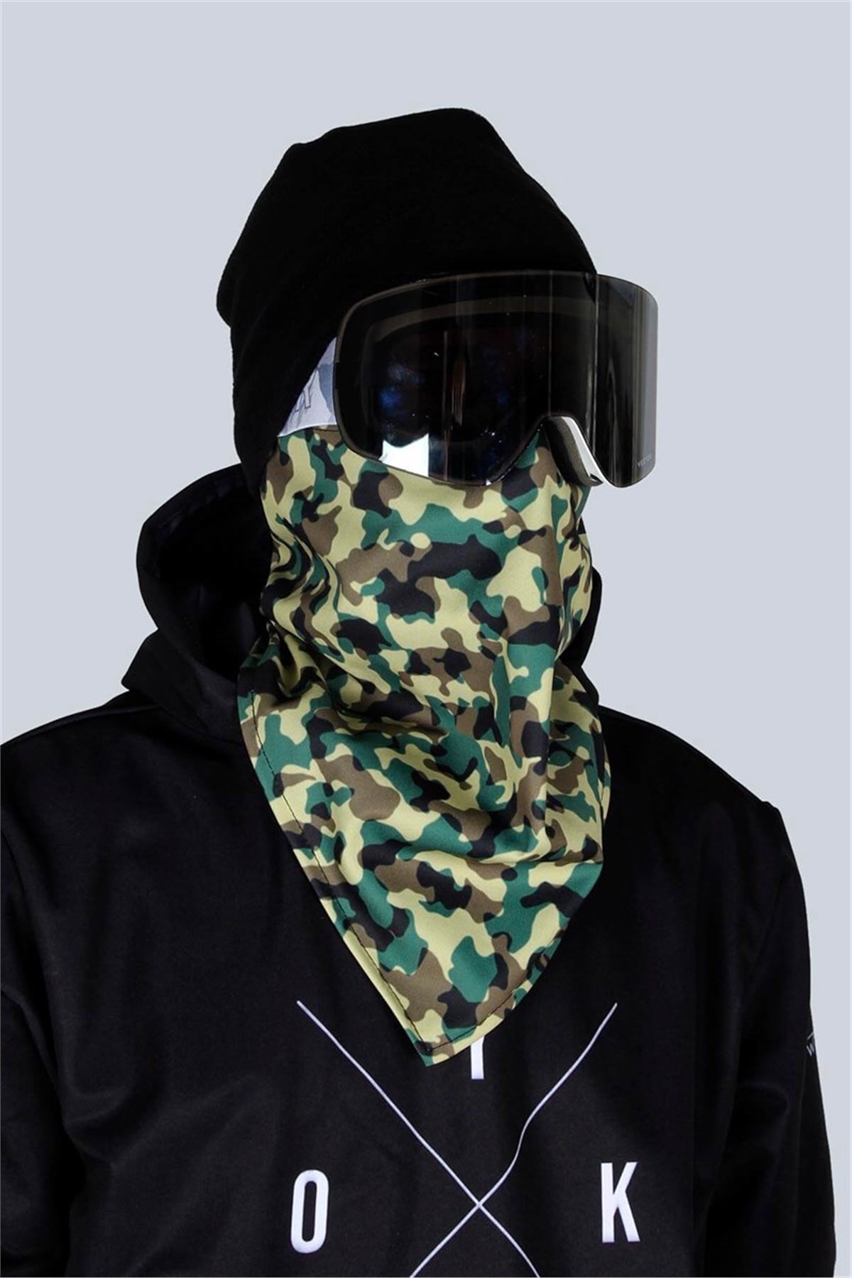 Kamuflaj Kayak ve Snowboard Maskesi 
