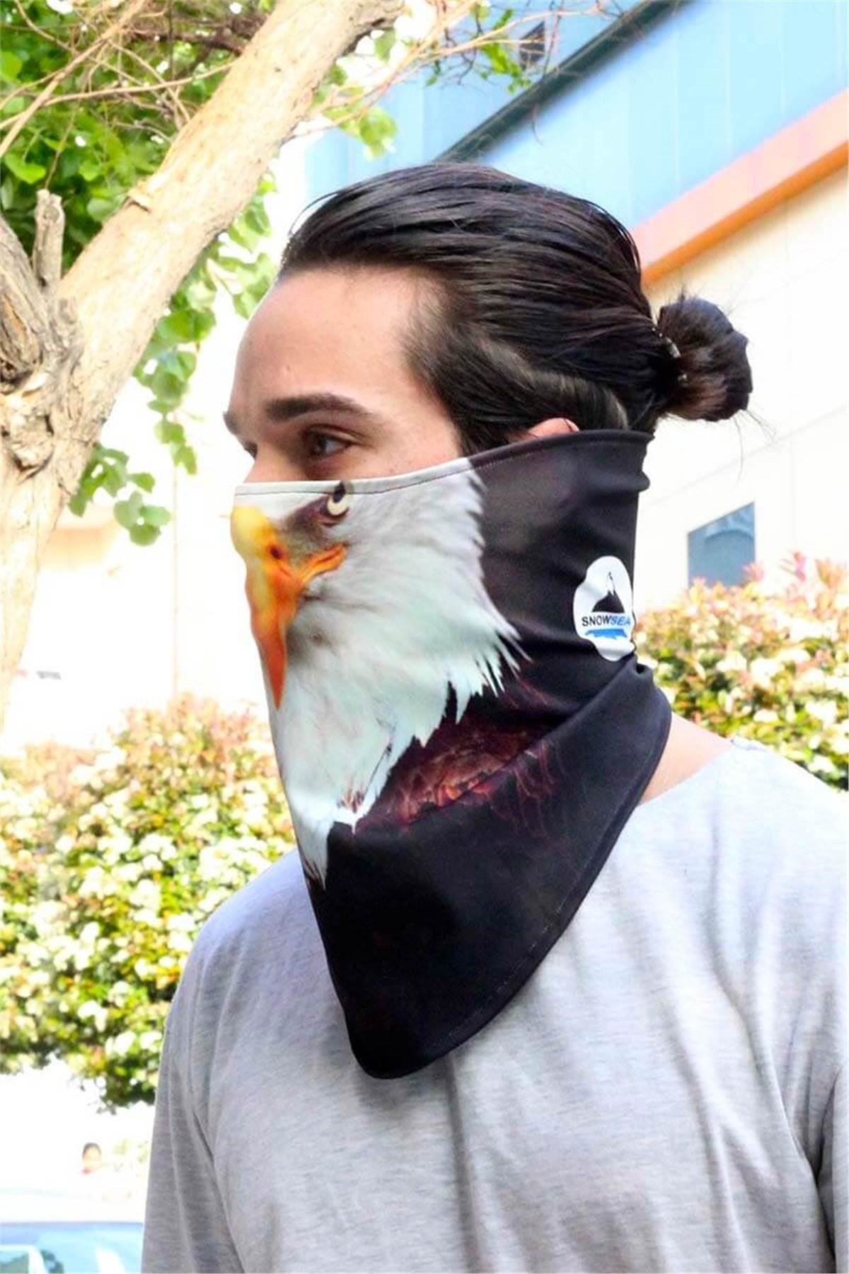 Kara Kartal Yıkanabilir Yüz Maskesi Snowsea 2081