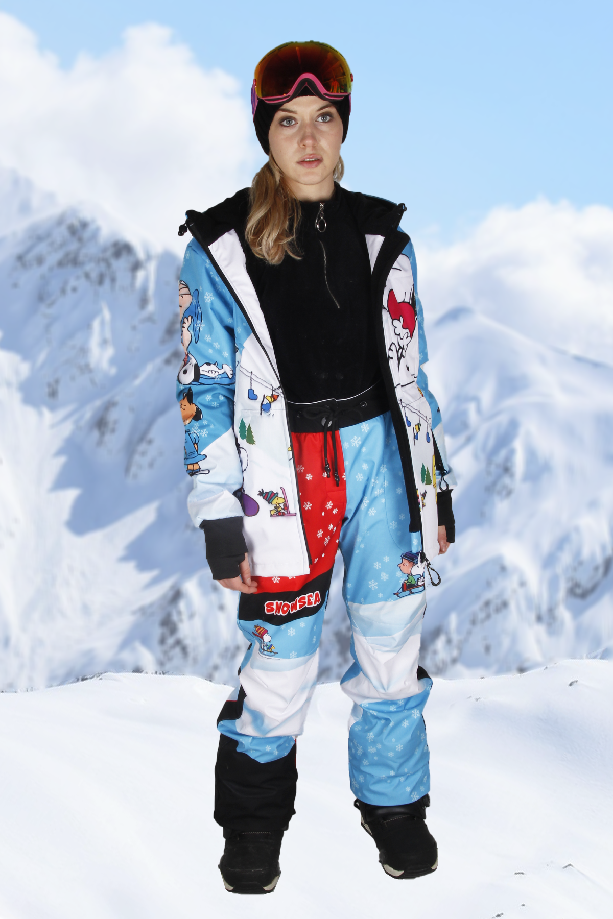 Karlar Üstünde Drops Snowboard Montu / Snowsea SS9031-1