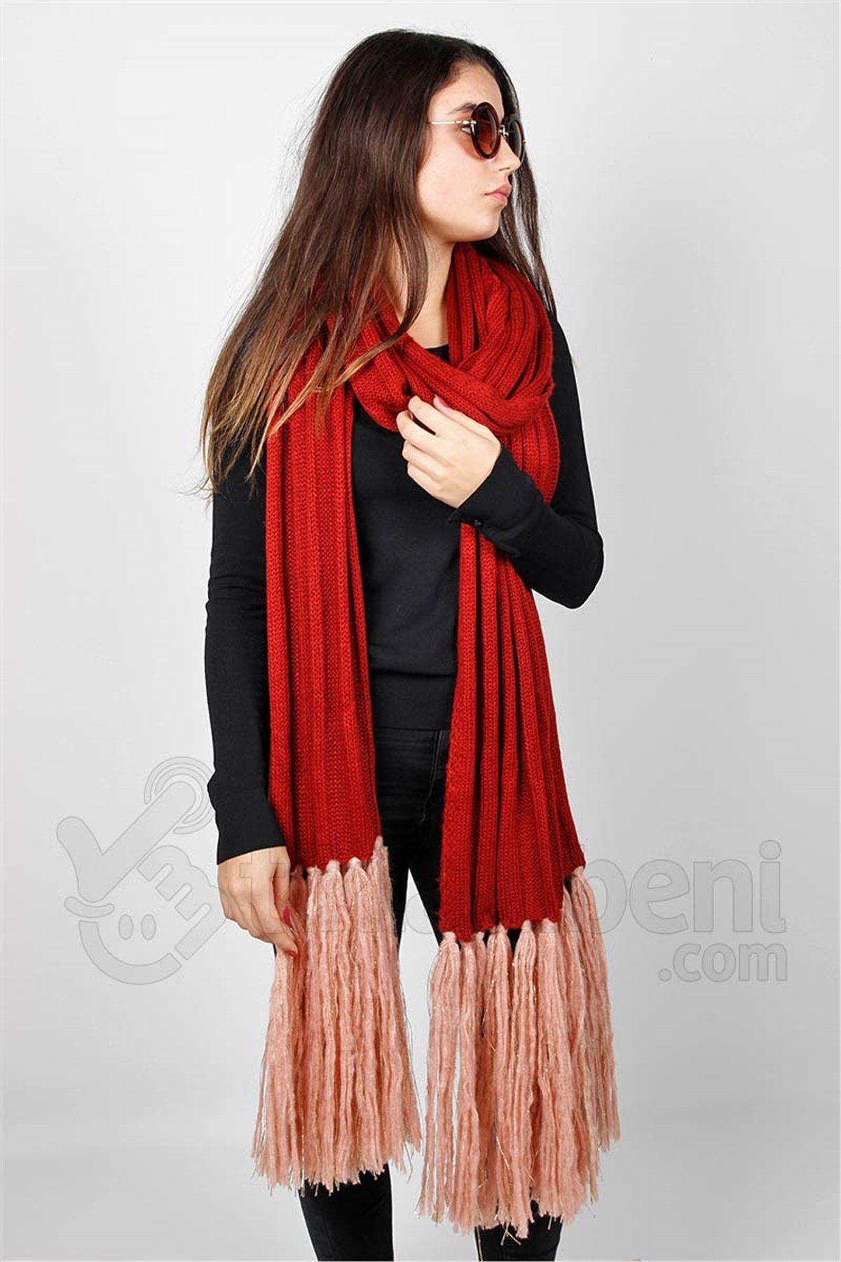 Kırmızı Kadın Atkı FO-4520