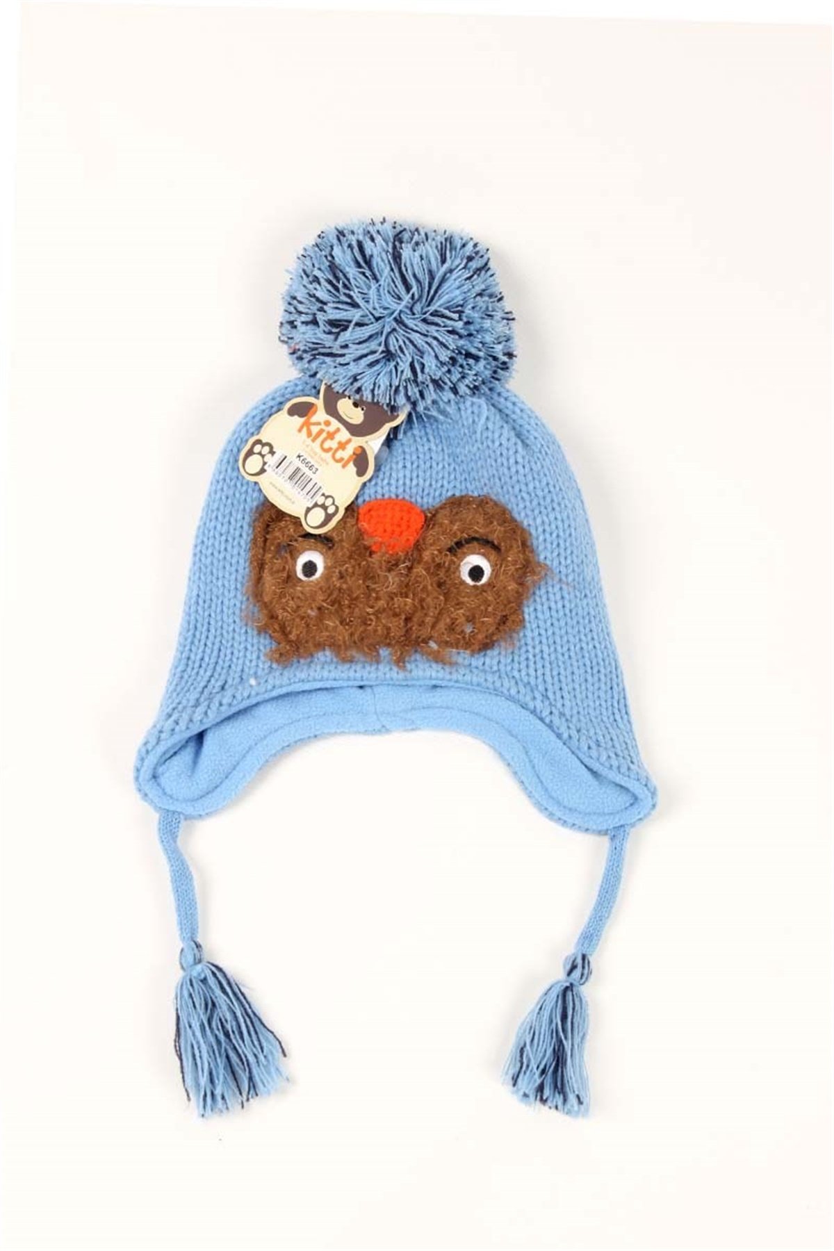 Kitti Erkek Bebek Kulaklı Bere, Mavi KCB16663