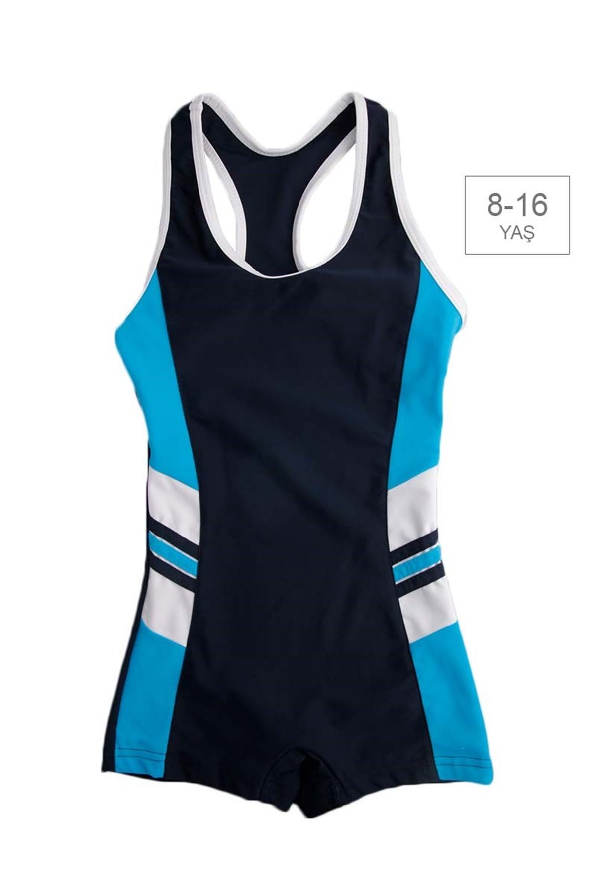 Kız Çocuğu Havuz Yüzücü Mayo ARG-2560 lacivert