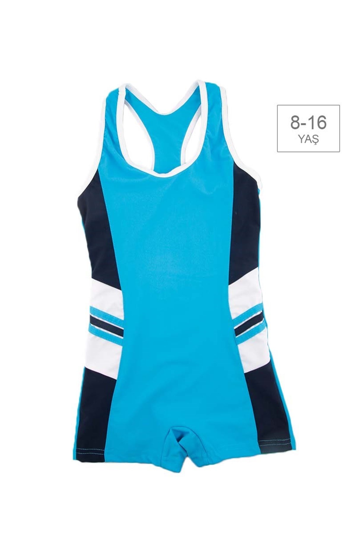 Kız Çocuğu Havuz Yüzücü Mayo ARG-2560 Turkuaz