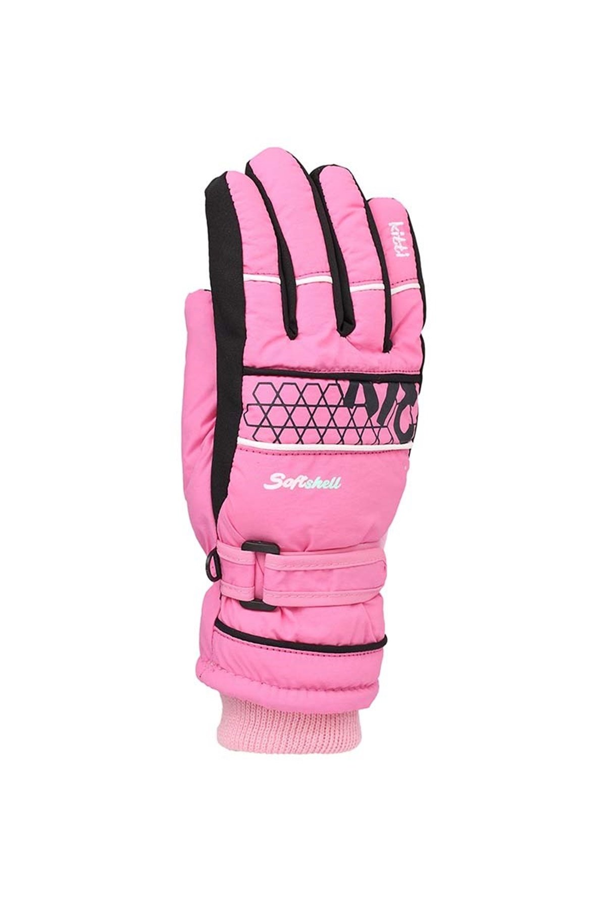 Kız Çocuk Açık Pembe Kar Eldiveni 9-15 Yaş - KR422-4