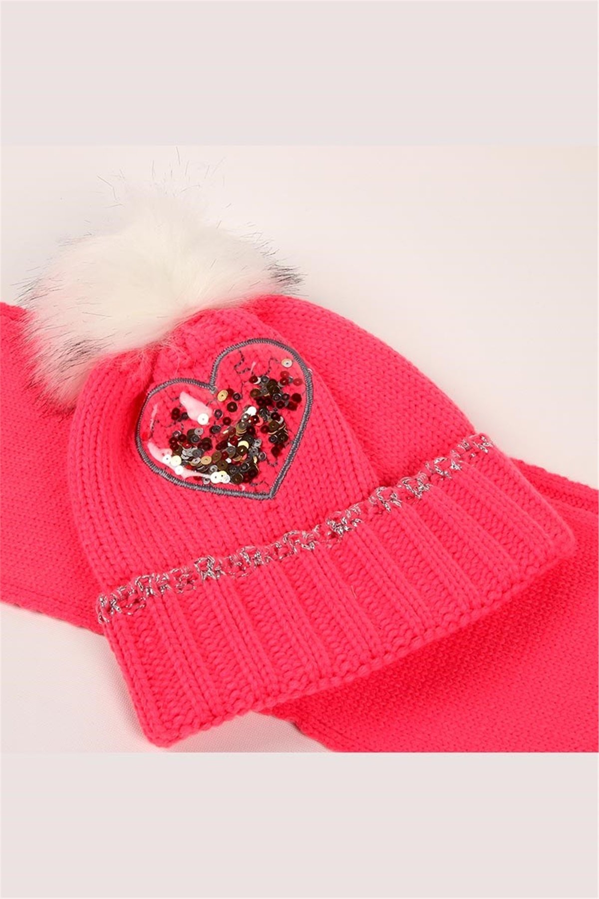 Kız Çocuk Atkı Bere Eldiven Takımı FK15117 