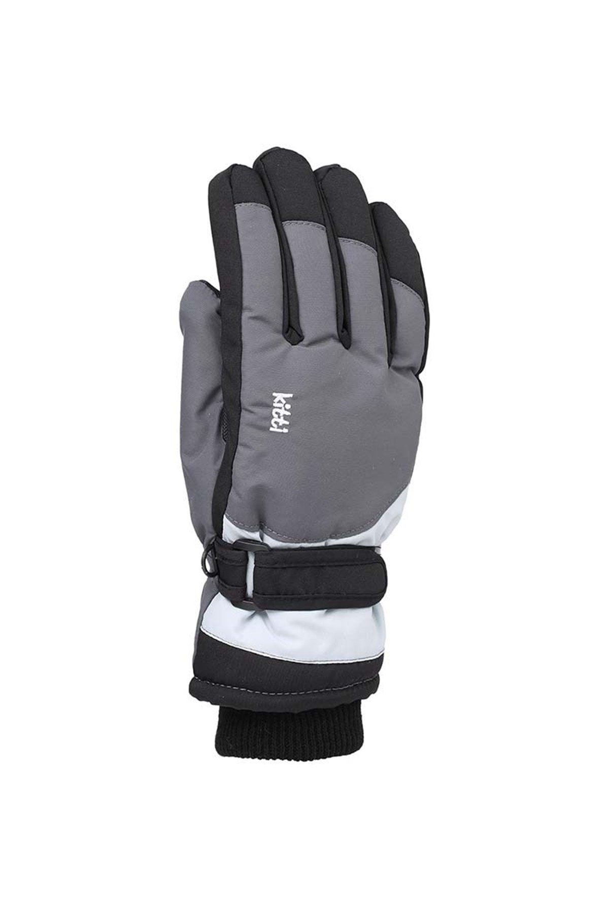 Kız Çocuk Gri Kar Eldiveni 9-15 Yaş - KR422-5