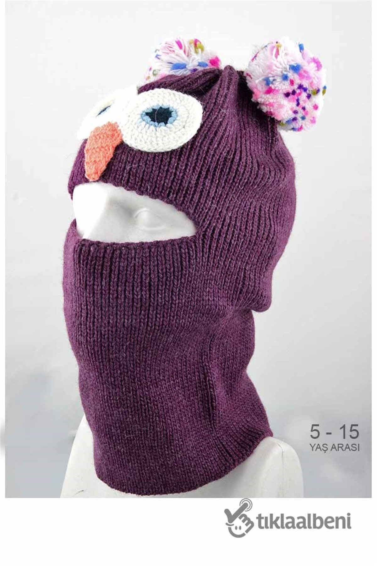 Kız Çocuk Kar Maskesi frm-21 Mor