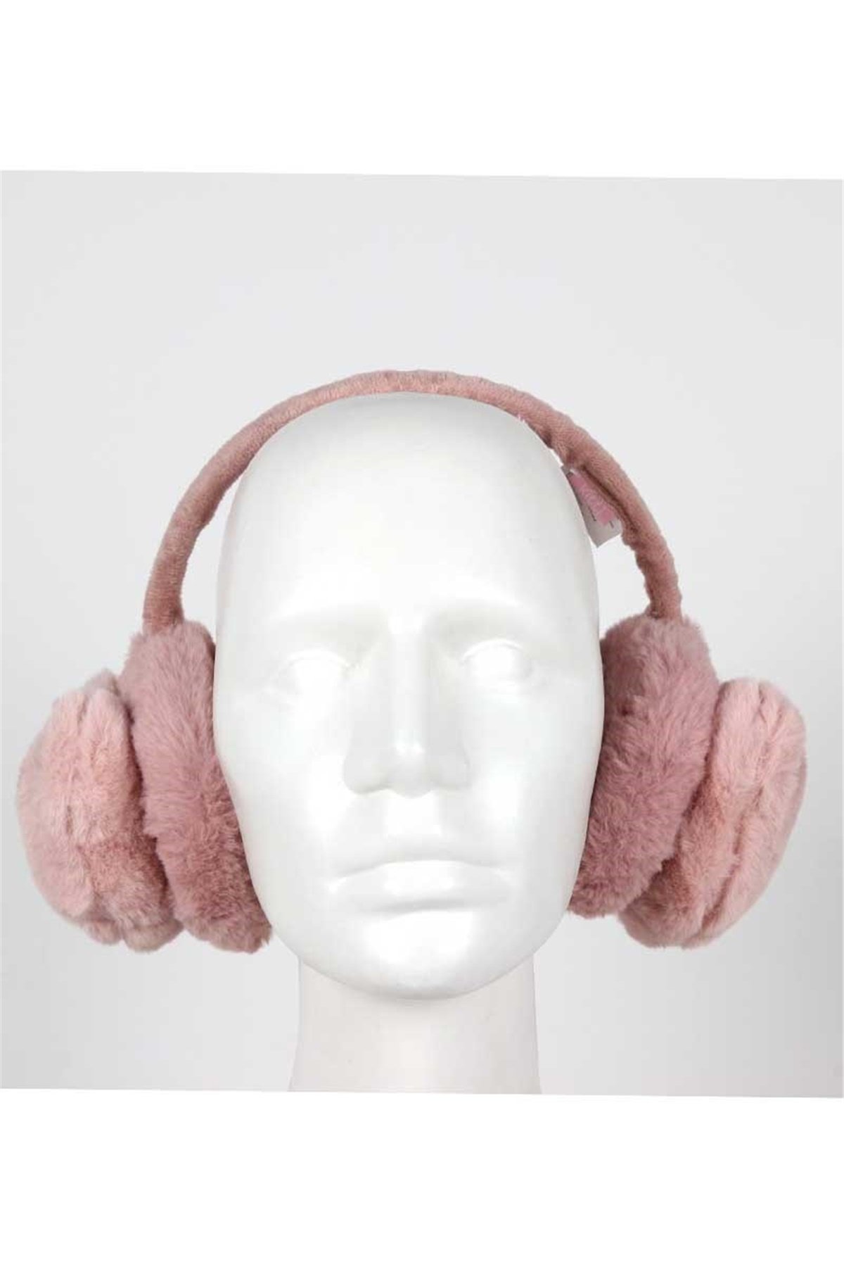 Kız Çocuk Peluş Kulaklık CK5061 -  Gül Kurusu