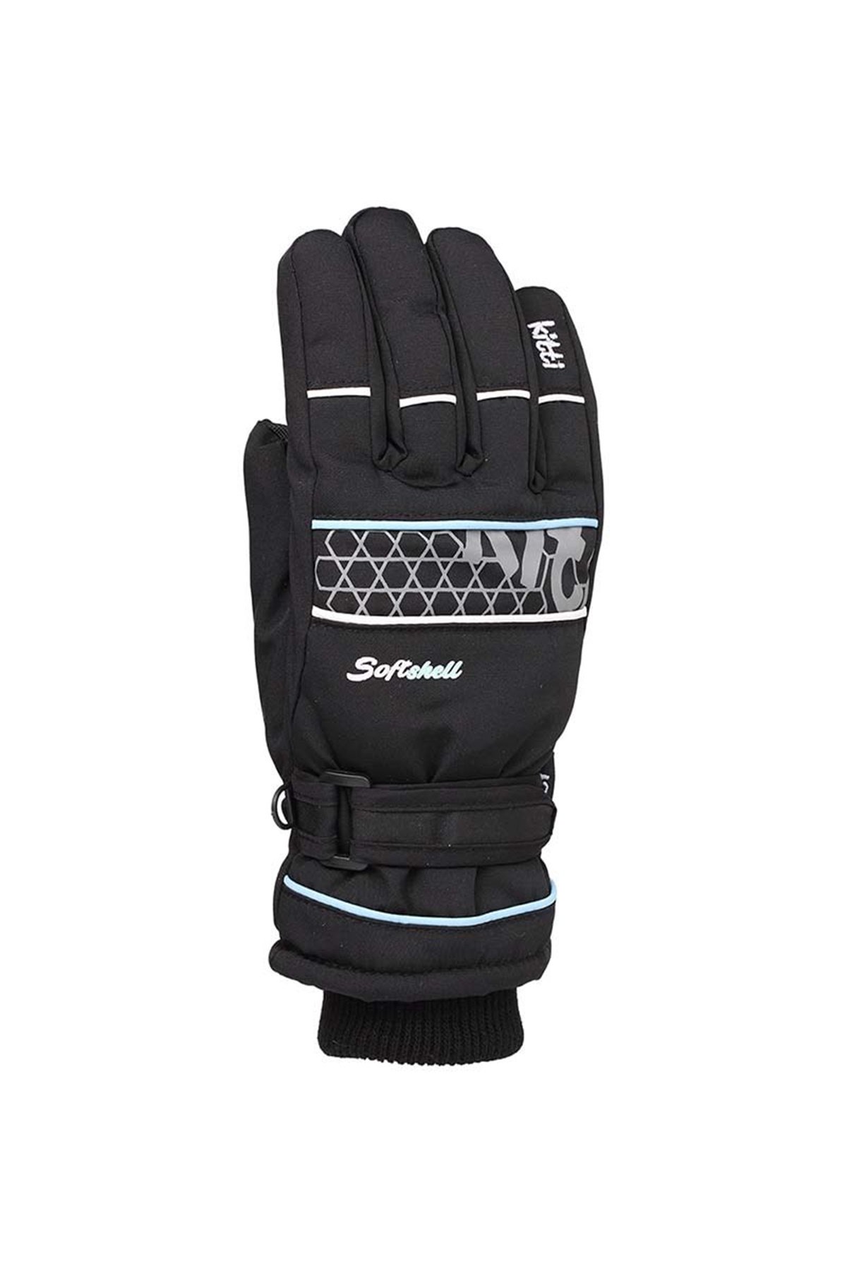 Kız Çocuk Siyah Kar Eldiveni 9-15 Yaş - KR422-4