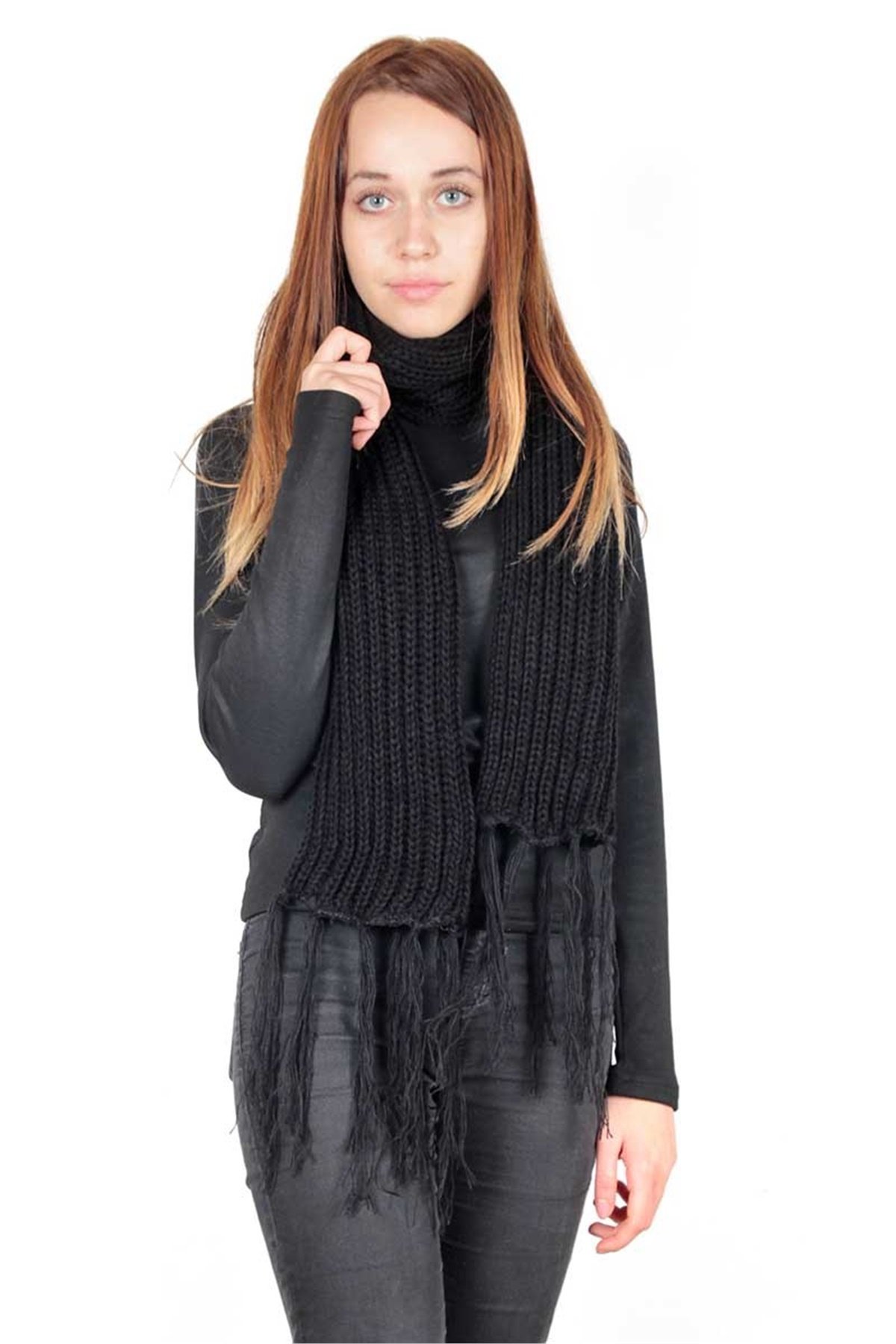 Klasik Bayan Atkı FRM-5066 Kırmızı