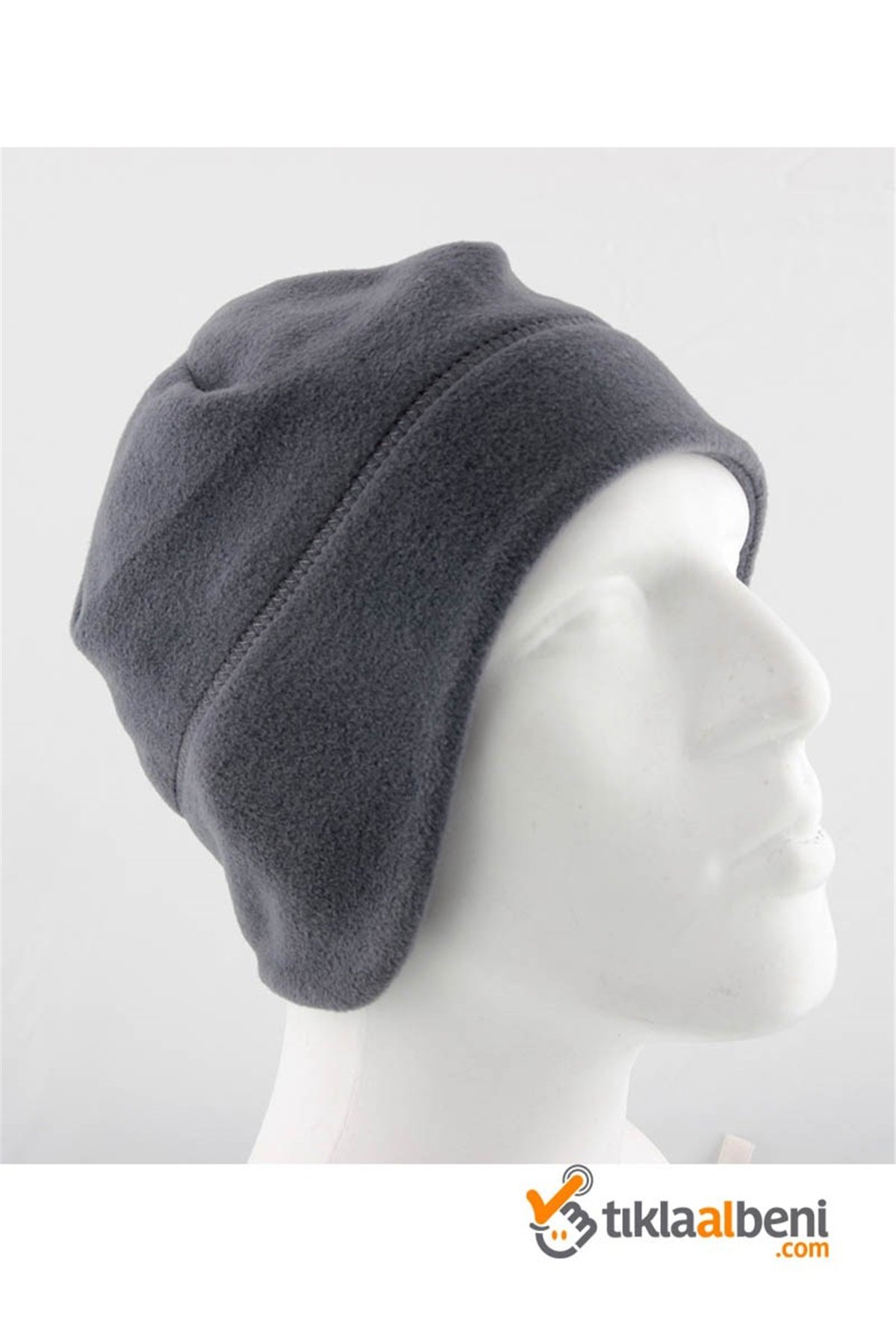 Kulaklı Erkek Polar Bere 88952 Antrasit