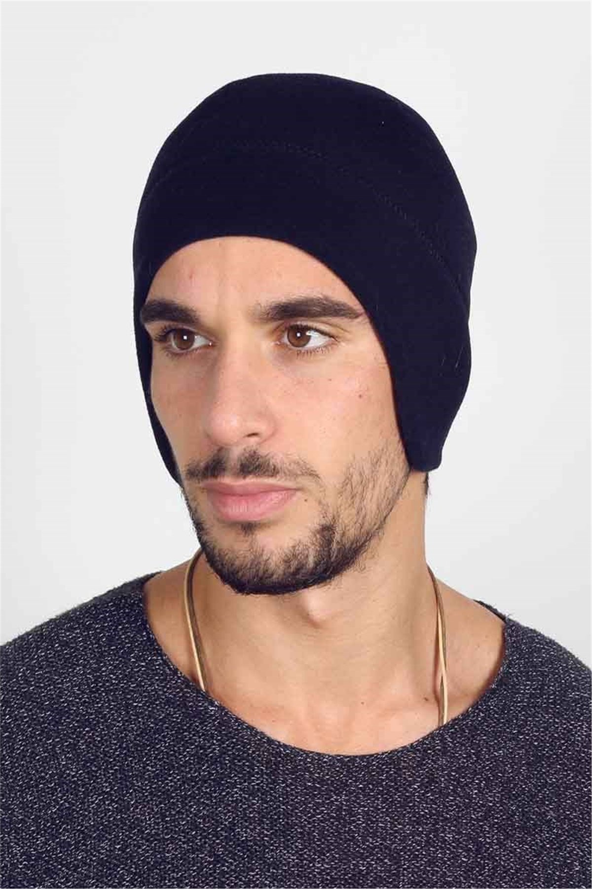 Kulaklı Lacivert Polar Bere PEB88952