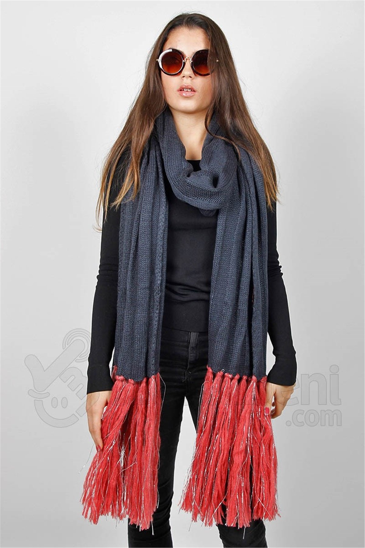 Lacivert Kadın Atkı FO-4520