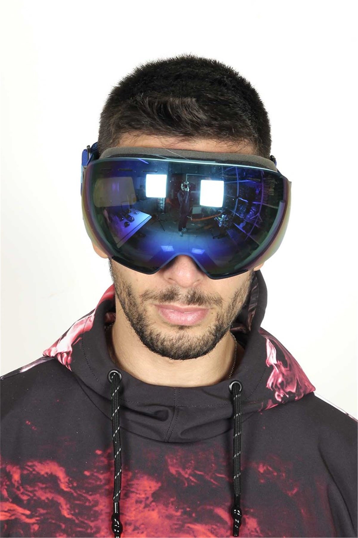 Mandallı Snowboard ve Kayak Gözlüğü Mavi SSG106