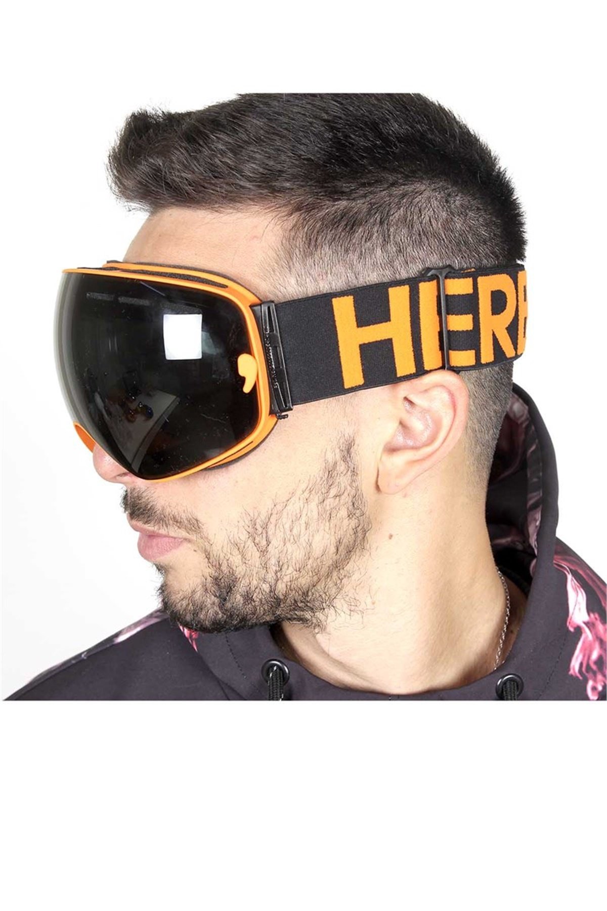 Mandallı Snowboard ve Kayak Gözlüğü Siyah-turuncu SSG109