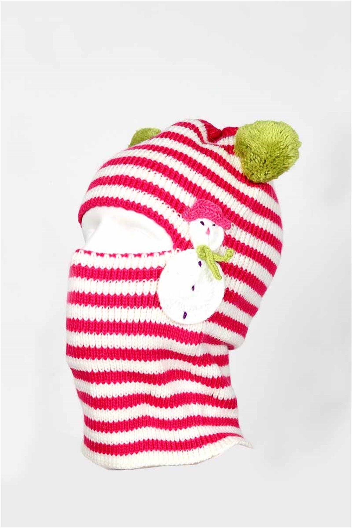 Pembe Kız Çocuk Kar Maskesi frm22 - 5, 13 Yaş Arası 