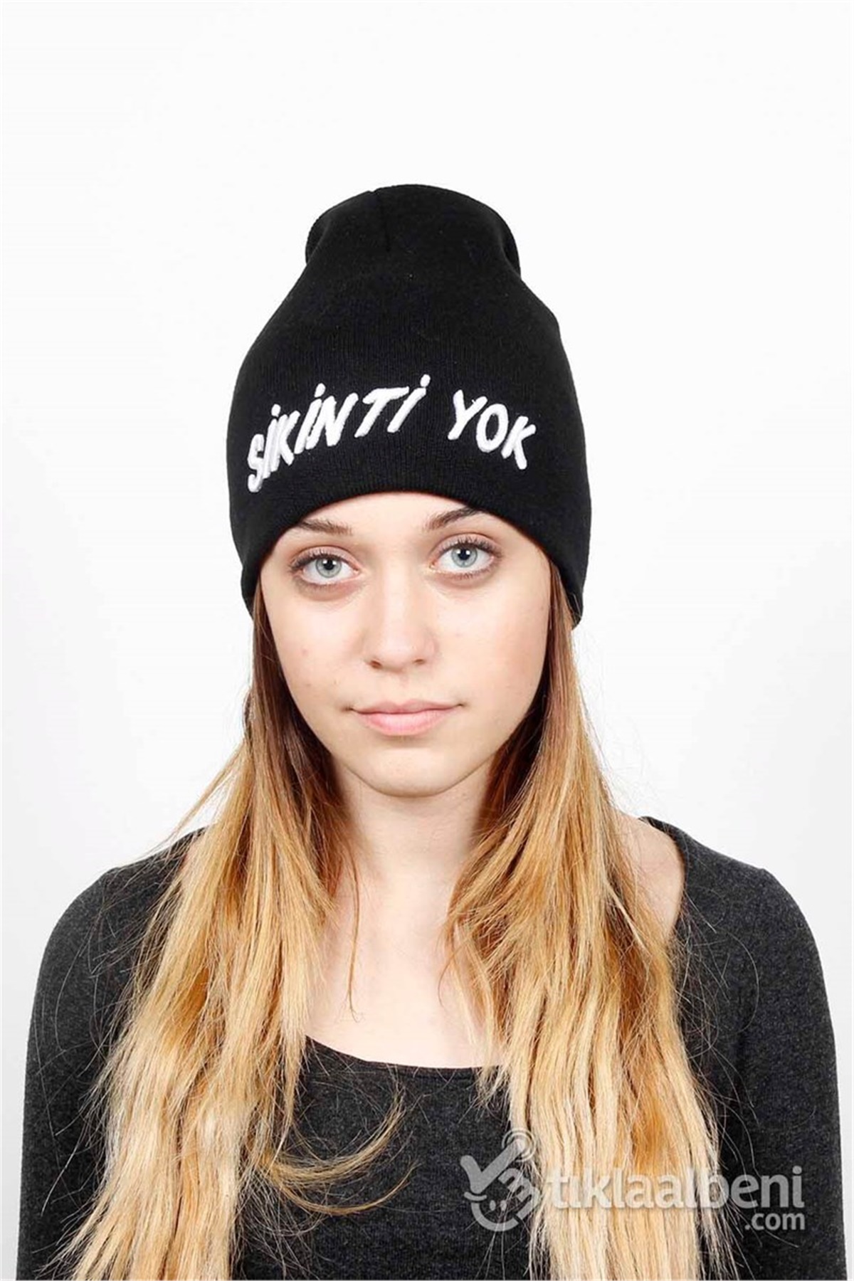 Sikinti yok Yazılı Bere Bayan YB-505-2