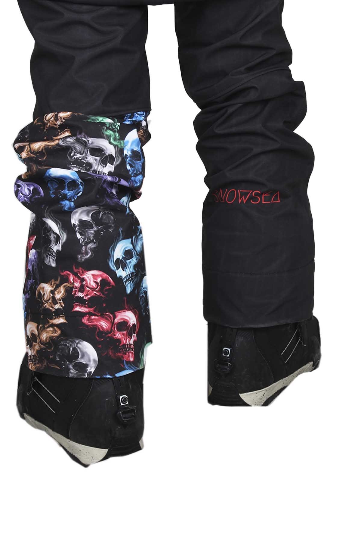 Skull Unisex Tasarım Kayak ve Snowboard Takımı Snowsea SS7789