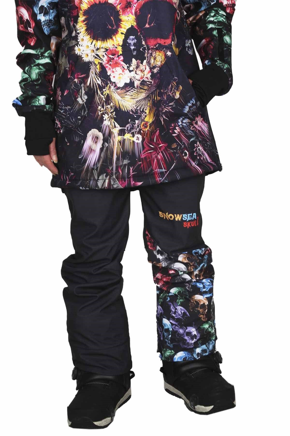 Skull Unisex Tasarım Kayak ve Snowboard Takımı Snowsea SS7789