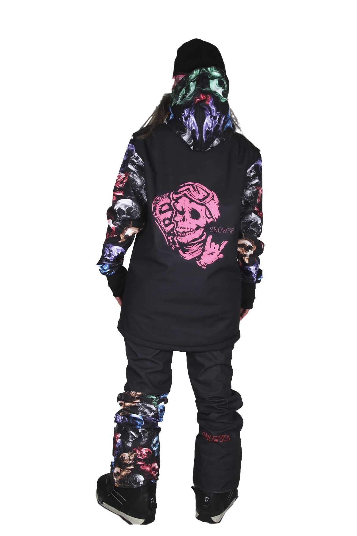 Skull Unisex Tasarım Kayak ve Snowboard Takımı Snowsea SS7789