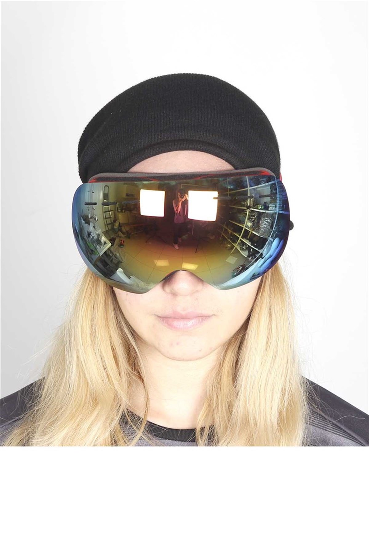 Snowboard ve Kayak Gözlüğü Kırmızı SSG113