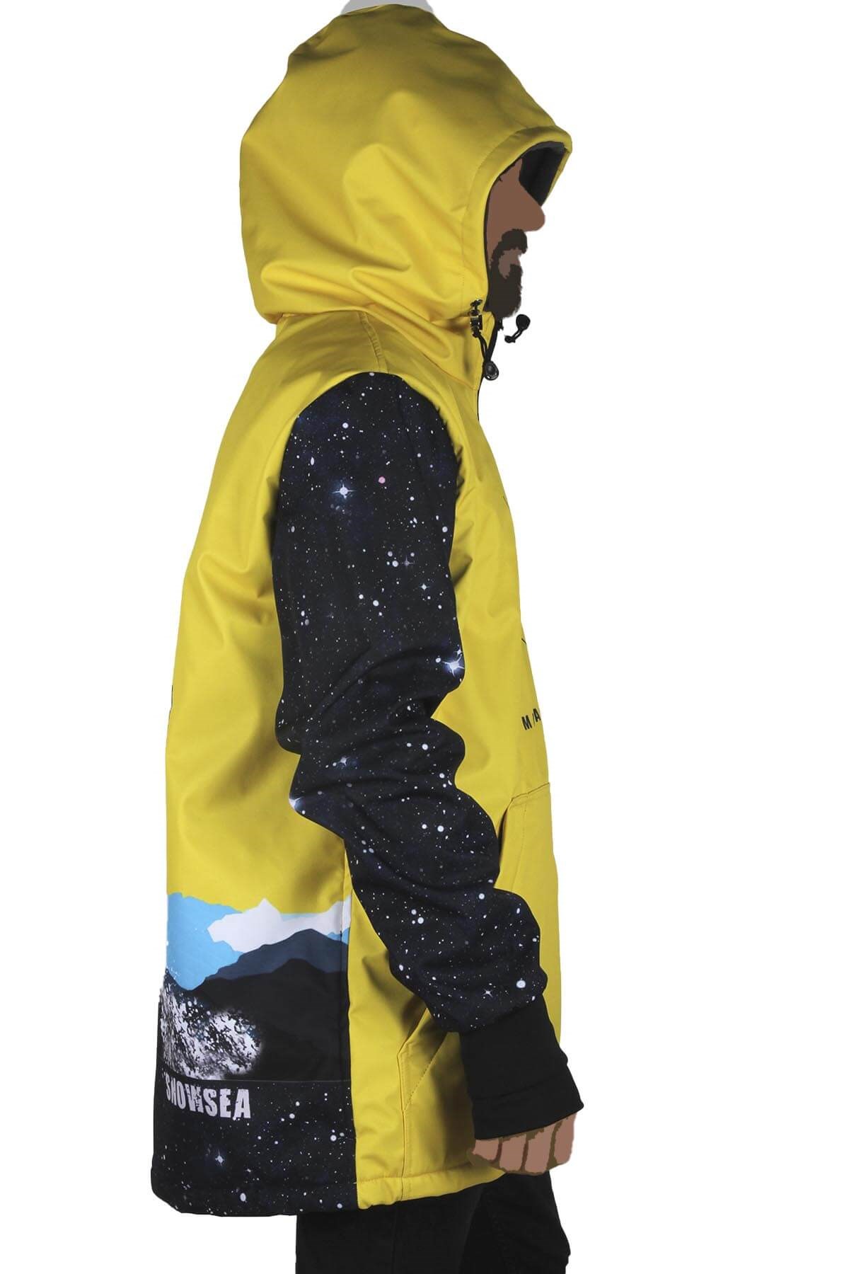 Snowboarding Men Kar Montu, Snowsea SS7924 Siyah Snowboard Montu