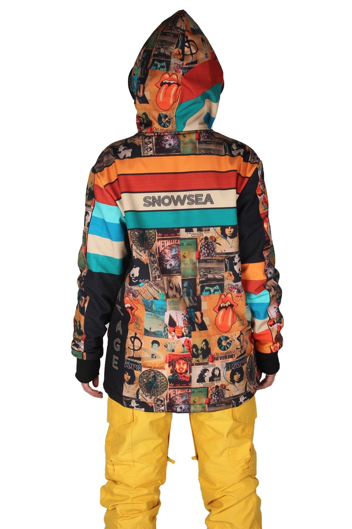 Snowsea 70's Fermuar SS7803 Unisex Kayak Montu, 1. Kalite Unisex Snowboard Montu