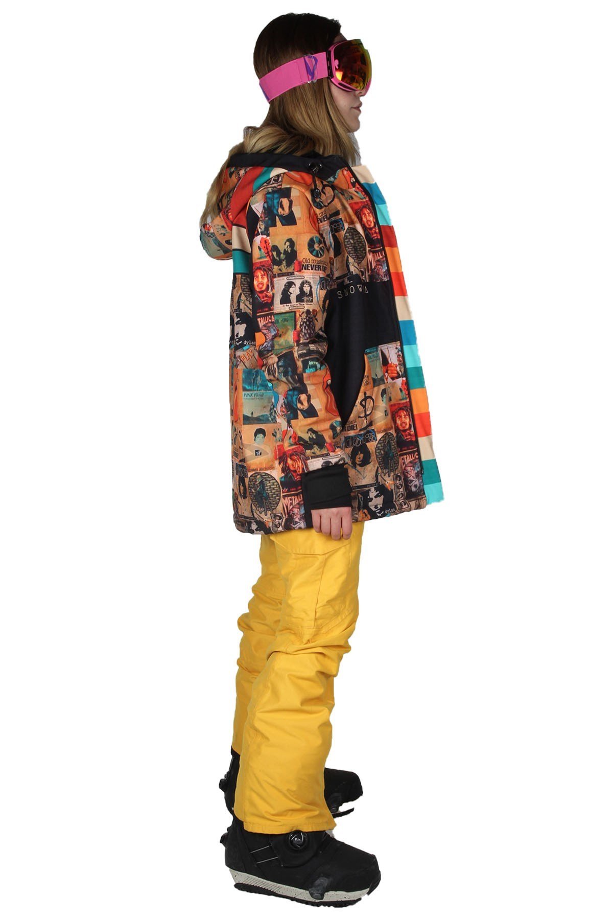 Snowsea 70's Fermuar SS7803 Unisex Kayak Montu, 1. Kalite Unisex Snowboard Montu