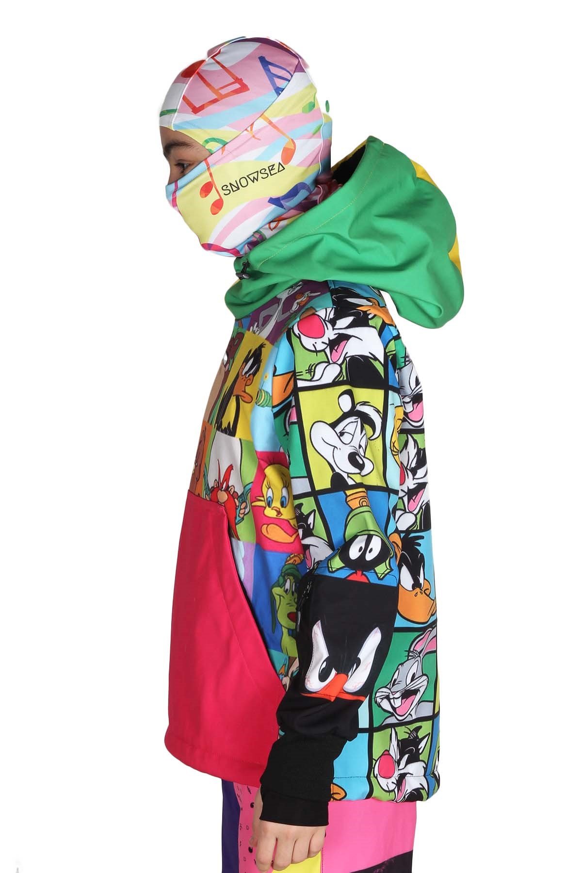 Snowsea Cartoon Tasarım Kız Çocuk Snowboard & Kayak Montu SS7743