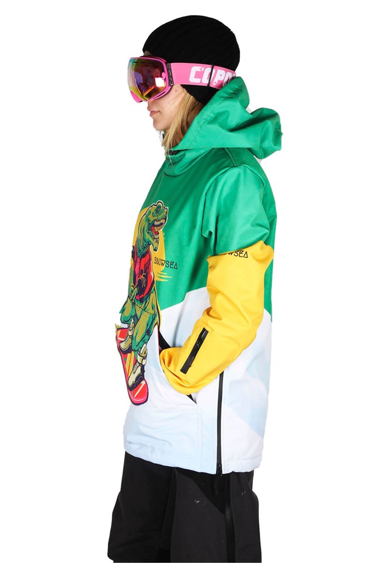 Snowsea Çılgın Dinazor SS8001 Bayan Kayak ve Snowboard Montu