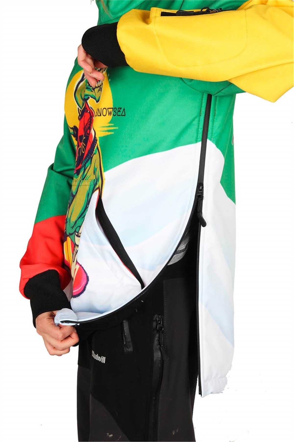 Snowsea Çılgın Dinazor SS8001 Bayan Kayak ve Snowboard Montu