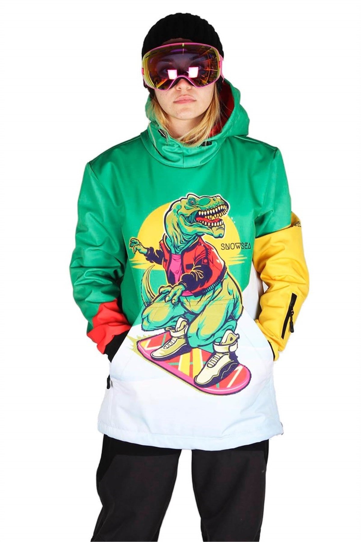 Snowsea Çılgın Dinazor SS8001 Bayan Kayak ve Snowboard Montu