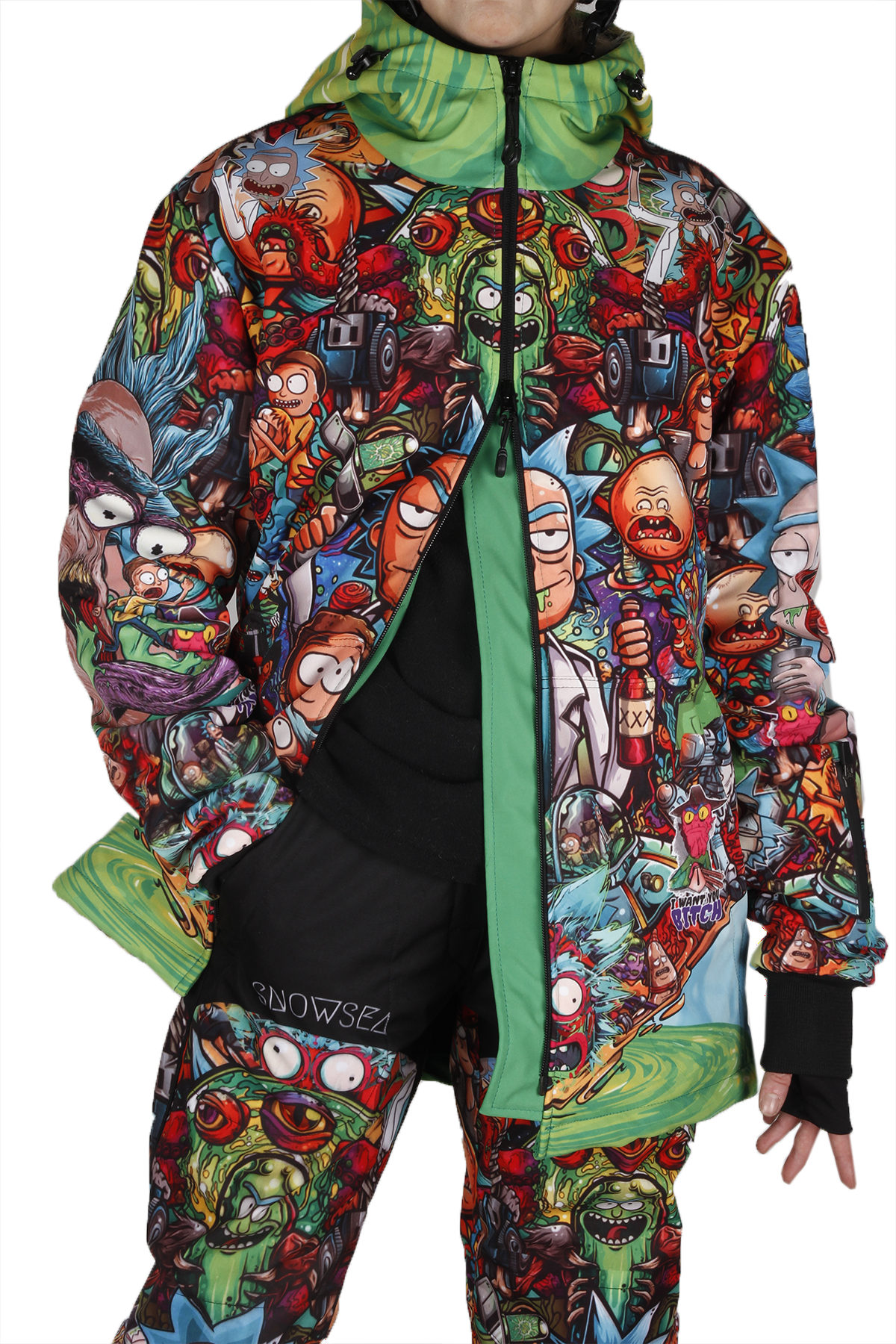 Snowsea Çılgın Tasarım Kayak Mont & Pantolon Takım