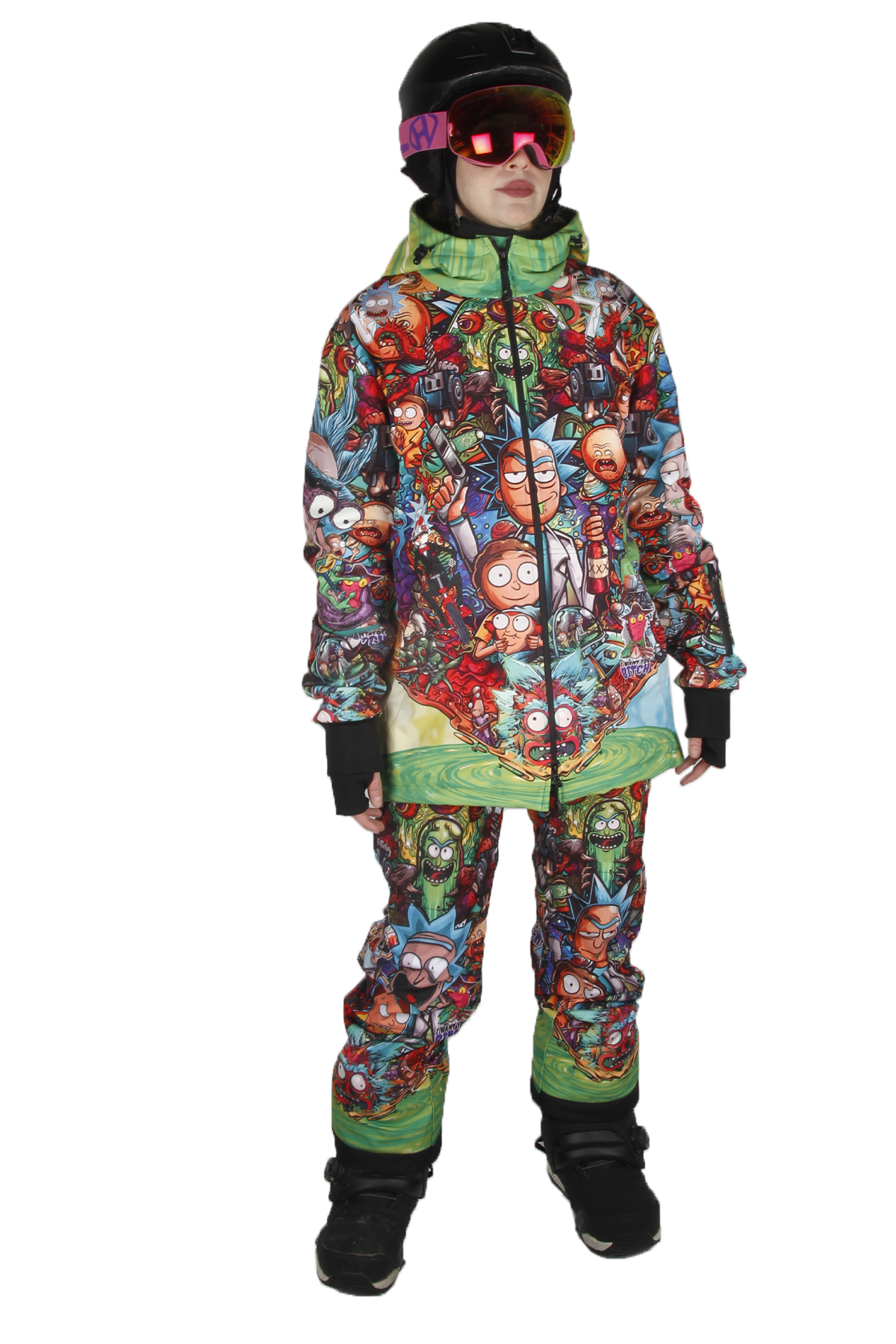 Snowsea Çılgın Tasarım Kayak Mont & Pantolon Takım