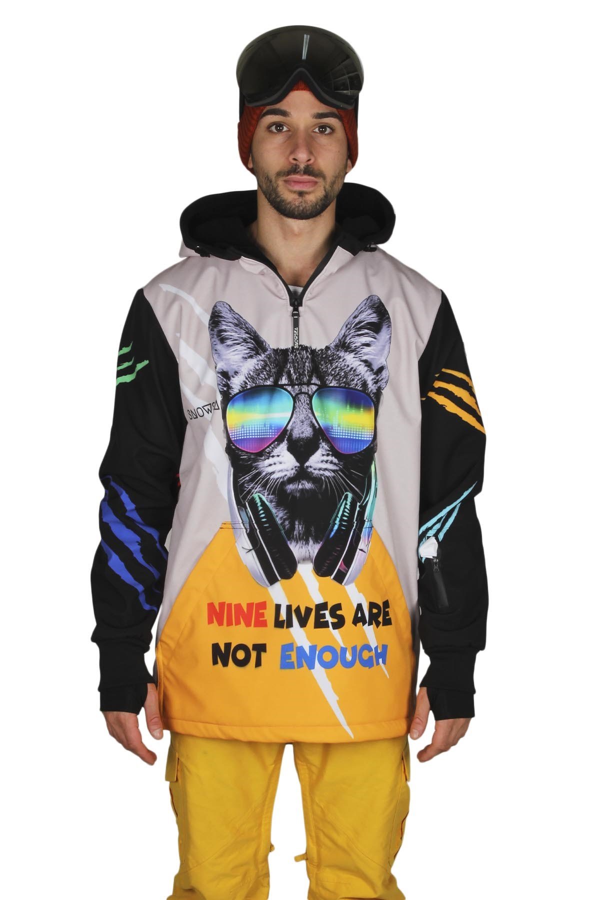 Snowsea Cool Cat Yaka Fermuarlı Snowboard & Kayak Montu SS7724
