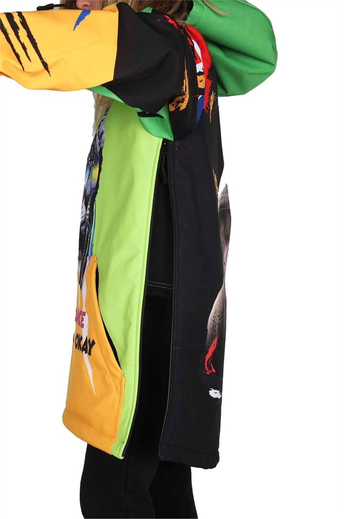 Snowsea Cool Cat Yeşil Bayan Snowboard ve Kayak Montu