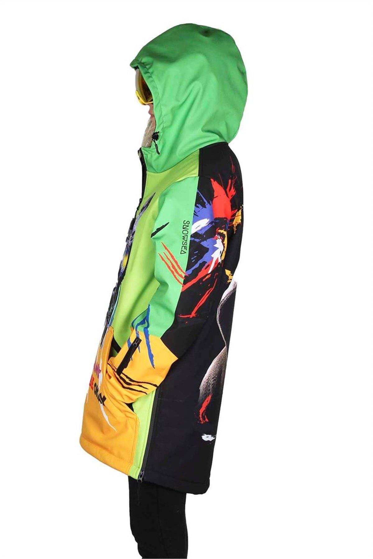 Snowsea Cool Cat Yeşil Bayan Snowboard ve Kayak Montu