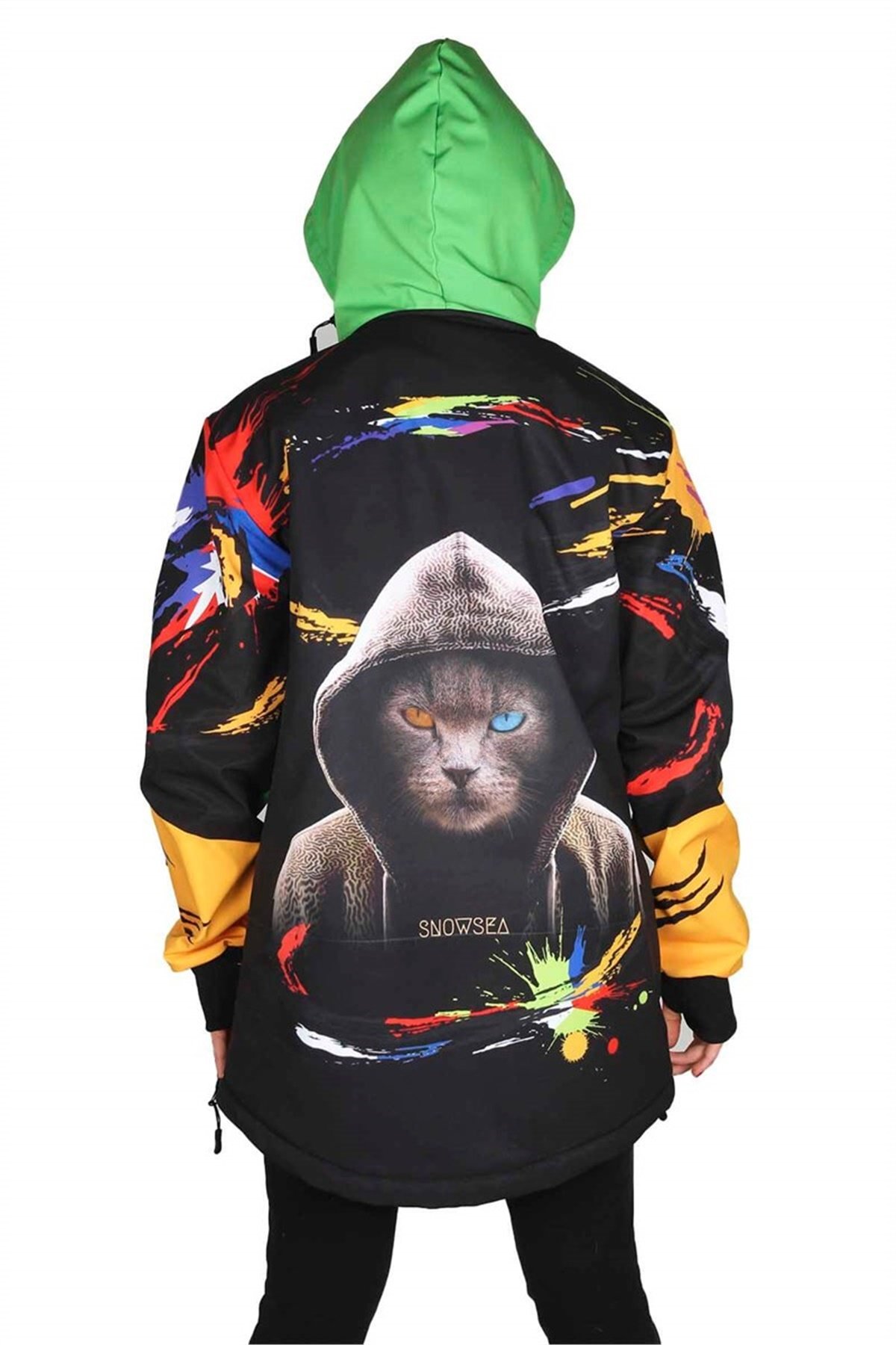 Snowsea Cool Cat Yeşil Bayan Snowboard ve Kayak Montu