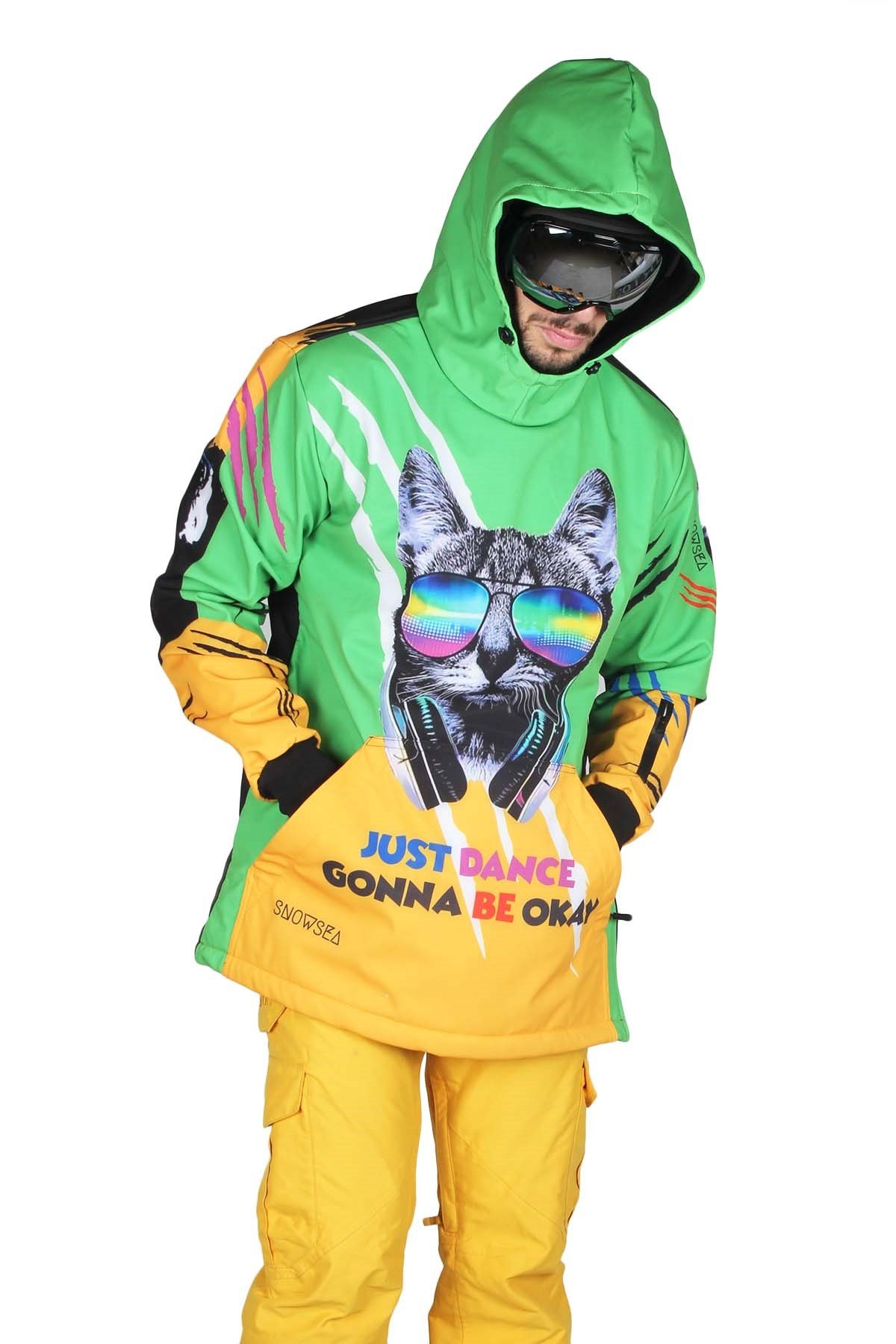 Snowsea Cool Cat Yeşil Snowboard ve Kayak Montu