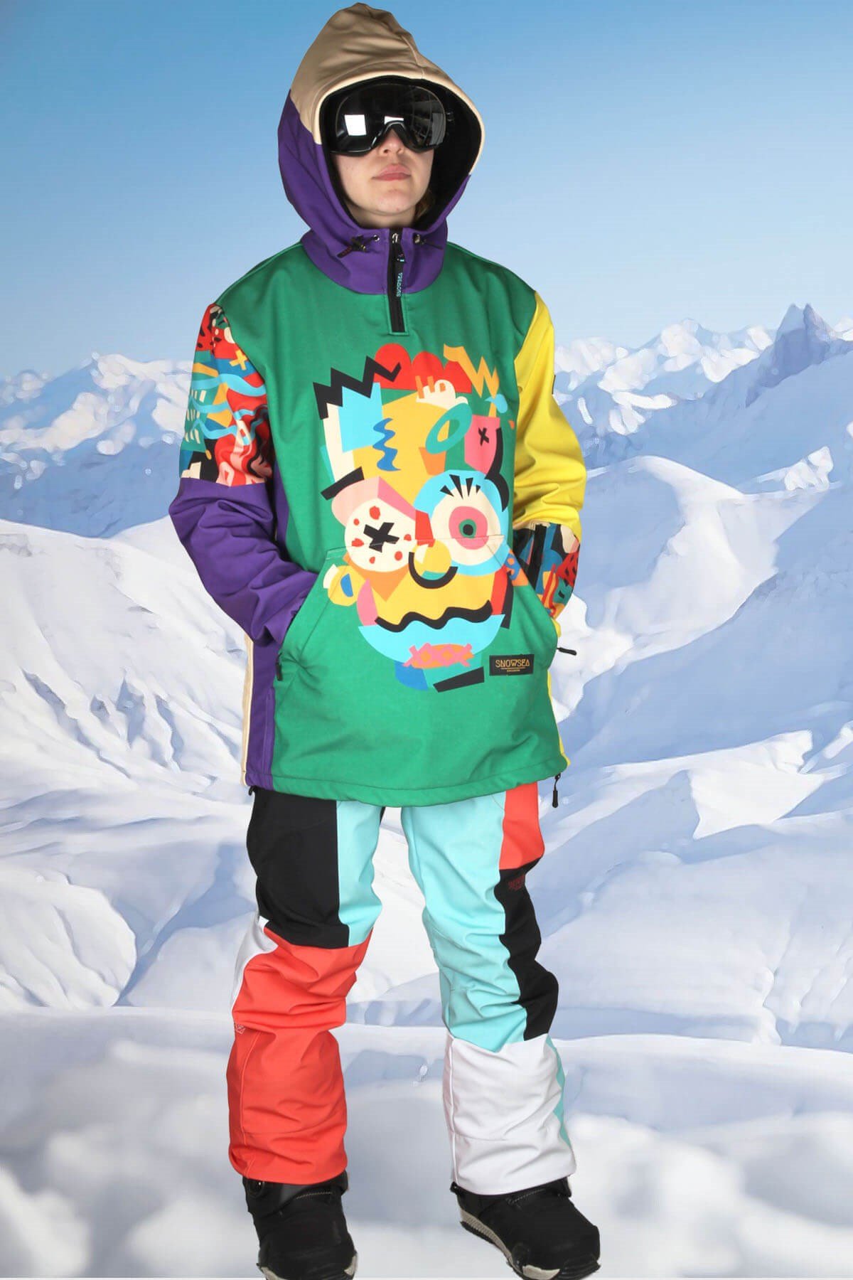 Snowsea Crazy Bart Kayak ve Snowboard, Kar Montu