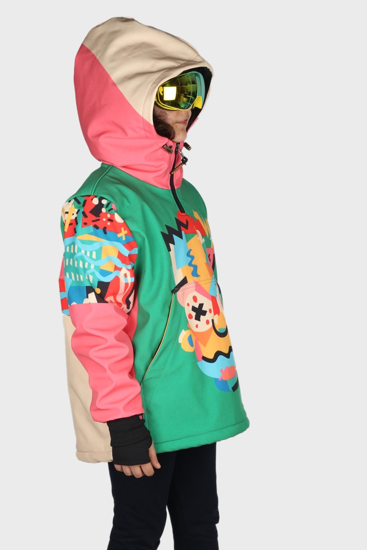 Snowsea Crazy Bart Unisex Çocuk Kayak ve Snowboard, Kar Montu